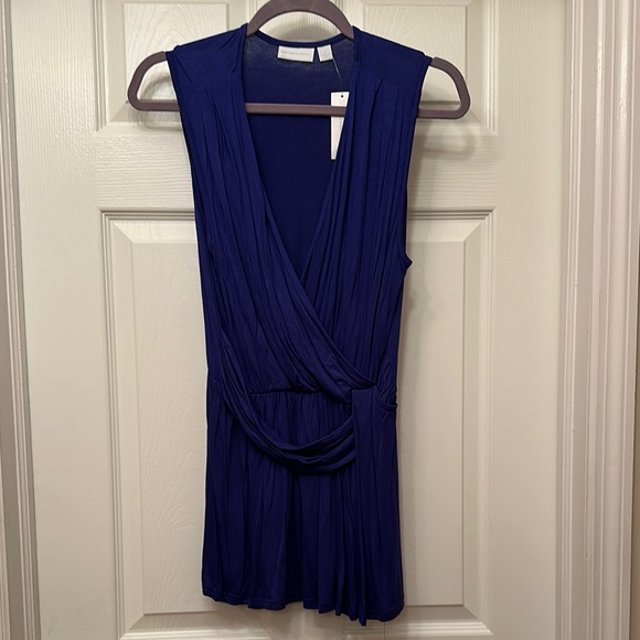 New York & Company Tops - NY &Co Elegant Sleeveless Purple wrap top